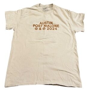 Post Malone 2024 Austin Tour T Shirt M Sign Me Up Graphic